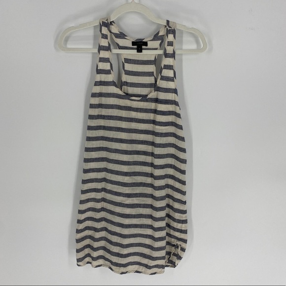 J. Crew Tops - J. Crew stripe linen racer back tank top tunic